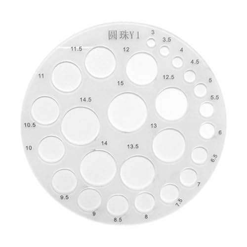 Fenteer Zeichenkreisvorlage, geometrisches Lineal, kleine Vorlage aus Acryl, Lineal mit runden Löchern zum Bauen von Schalungen, Lernen in der Schule, 3 bis 15 Mm Fenteer Zeichenkreisvorlage, geometrisches Lineal, kleine Vorlage aus Acryl, Lineal mit runden Löchern zum Bauen von Schalungen, Lernen in der Schule, 3 bis 15 Mm von Fenteer