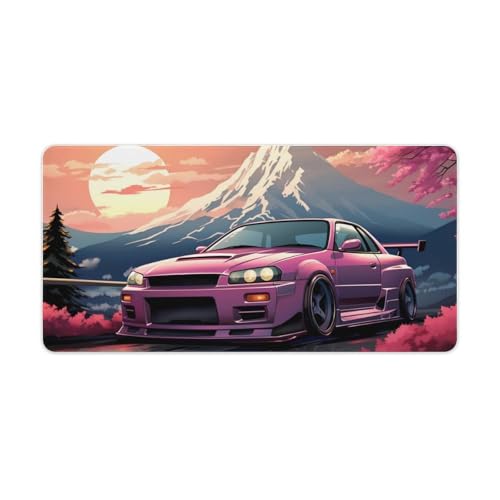 FeoYoed Pink JDM Car R35 Snow Mountain Sunset Cherry Blossoms Large Gaming Mouse Pad Non-Slip Rubber Base Desk Mat Computer Accessories for Office & Gaming Setups 30x60cm FeoYoed Pink JDM Car R35 Snow Mountain Sunset Cherry Blossoms Large Gaming Mouse Pad Non-Slip Rubber Base Desk Mat Computer Accessories for Office & Gaming Setups 30x60cm von FeoYoed