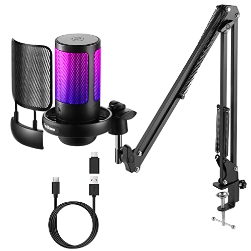 FerBuee XLR/USB-Dynamisches Mikrofon für Stimmaufnahmen, Gaming, Live-Streaming. Mit Echo, 3,5-mm-Kopfhörerbuchse, Stummschalttaste. Nierenmikrofon FerBuee XLR/USB-Dynamisches Mikrofon für Stimmaufnahmen, Gaming, Live-Streaming. Mit Echo, 3,5-mm-Kopfhörerbuchse, Stummschalttaste. Nierenmikrofon von FerBuee