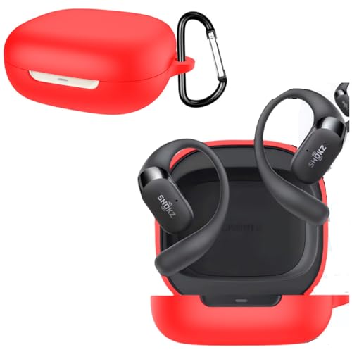 Ferbao Schutzhülle für Shokz OpenFit 2, Schutzhülle für Shokz OpenFit2 Kopfhörer, Rot von Ferbao