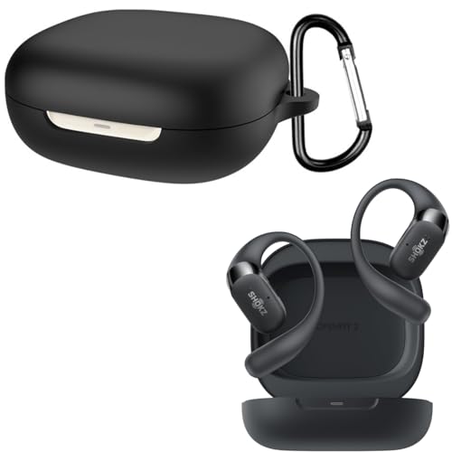 Ferbao Schutzhülle für Shokz OpenFit 2, Schutzhülle für Shokz OpenFit2 Kopfhörer, Schwarz von Ferbao