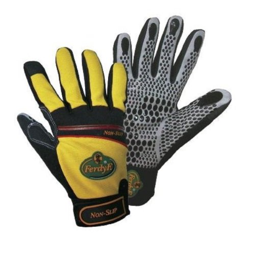 FerdyF. 1930 Non-Slip 1930-11 Clarino-Kunstleder Montagehandschuh Groeße (Handschuhe): 11, XXL EN 388: Farbe: Schwarz von FerdyF.