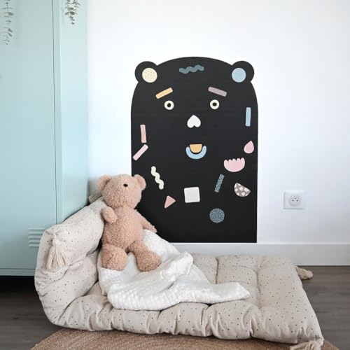 FERFLEX - Magnettafel für Kinder – Bär – Wanddekoration mit Magnetstreifen repositionierbar – Verkauf mit einem Satz in geometrischer Form – 58,1 x 86,2 cm von Ferflex