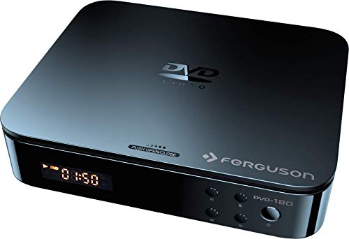 Ferguson DVD-180 ist EIN DVD-Player, der es Ihnen ermöglicht, Sich Videos in Full HD anzuschauen, Digitale MP3-Musik zu hören und JPEG-Bilder in der Full-HD-Auflösung auf Ihrem Fernseher zu Zeigen. von Ferguson