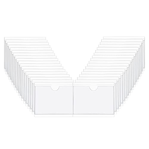 Feriany 36 StüCk Selbstklebender Etiketten Karten Halter Kartei Halter 6X8,5Cm Durchsichtiger Plastik Karten Halter Selbstklebender Etiketten Halter Feriany 36 StüCk Selbstklebender Etiketten Karten Halter Kartei Halter 6X8,5Cm Durchsichtiger Plastik Karten Halter Selbstklebender Etiketten Halter von Feriany