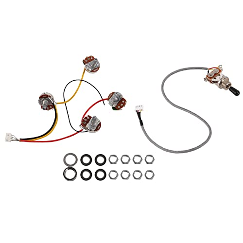 Feriany Lp Elektor Gitarre Ton Abnehmer Strom Kreis Kabel 2T2V 500 Karat Töpfe 3 Weg Schalter für Stil Gitarre Feriany Lp Elektor Gitarre Ton Abnehmer Strom Kreis Kabel 2T2V 500 Karat Töpfe 3 Weg Schalter für Stil Gitarre von Feriany