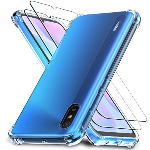 Ferilinso Hüllen für Xiaomi Redmi 9A / Redmi 9AT mit 2 Pack Panzer Schutz Glas, durchsichtigeXiaomi Redmi 9A / Redmi 9AT Hülle, Schutzfolie, fürXiaomi Redmi 9A / Redmi 9AT Panzer Schutz Glas Ferilinso Hüllen für Xiaomi Redmi 9A / Redmi 9AT mit 2 Pack Panzer Schutz Glas, durchsichtigeXiaomi Redmi 9A / Redmi 9AT Hülle, Schutzfolie, fürXiaomi Redmi 9A / Redmi 9AT Panzer Schutz Glas von Ferilinso