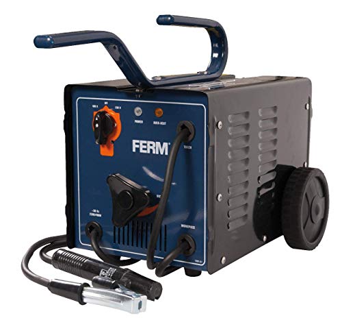FERM Elektro-Schweißgerät - 55-160 Ampere - 2-4 mm - Thermischen Sicherung - Inkl. Schweißschild, Drahtbürste und Schlackenhammer von Ferm