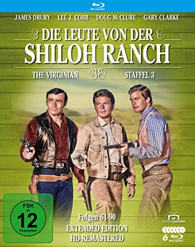 Die Leute von der Shiloh Ranch - Staffel 3 (HD-Remastered) (The Virginian: Extended Edition) (Fernsehjuwelen) (6 Blu-rays) von Fernsehjuwelen