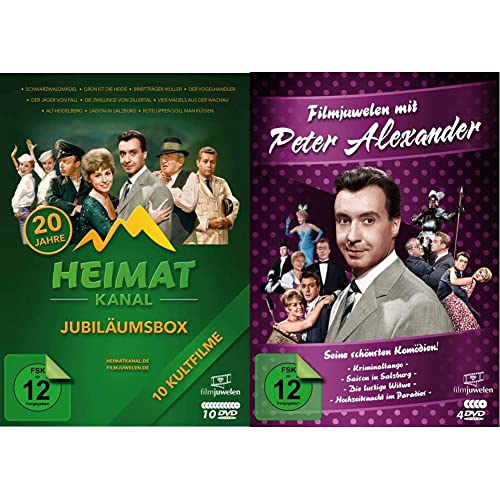 Heimatkanal - Jubiläumsedition [10 DVDs] & Filmjuwelen mit Peter Alexander: Seine schönsten Komödien! [4 DVDs] von Fernsehjuwelen