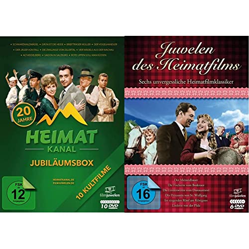Heimatkanal - Jubiläumsedition [10 DVDs] & Juwelen des Heimatfilms: Sechs unvergessliche Heimatfilmklassiker [6 DVDs] von Fernsehjuwelen