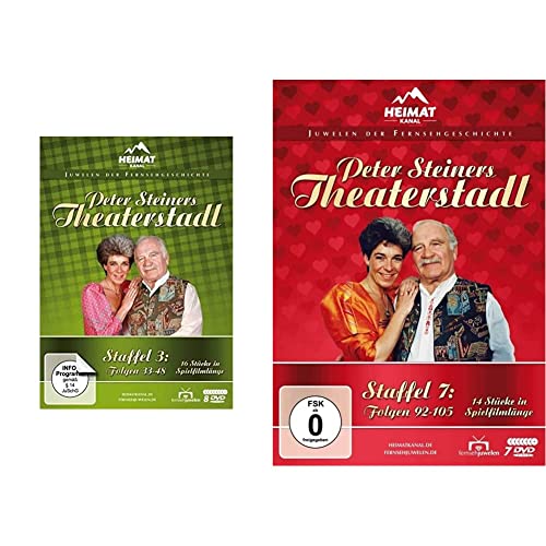 Peter Steiners Theaterstadl - Staffel 3: Folgen 33-48 (8 DVDs) & Peter Steiners Theaterstadl - Staffel 7: Folgen 92-105 [7 DVDs] von Fernsehjuwelen