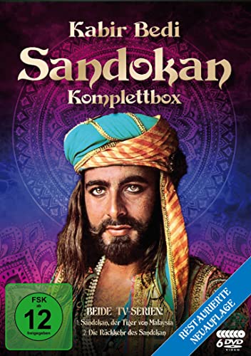 Sandokan - Komplettbox Neuauflage: Restored Version (Der Tiger von Malaysia & Die Rückkehr des Sandokan) (Fernsehjuwelen) [6 DVDs] von 99999 (Alive)