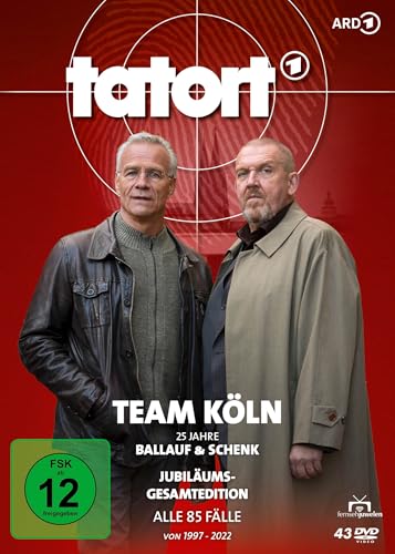 Tatort - Team Köln (Ballauf & Schenk) - 25 Jahre Jubiläums-Gesamtedition (Alle 85 Folgen von 1997-2022) [43 DVDs] von Fernsehjuwelen