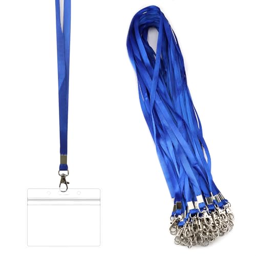 50 Stück Lanyard Schlüsselband Blau,45 cm Nylon Schlüsselband zum Umhängen mit Metall Swivel, Schlusselband, Schlüsselbänder zum Umhängen für Schlüssel,Handy,Brieftaschen und Ausweishalter 50 Stück Lanyard Schlüsselband Blau,45 cm Nylon Schlüsselband zum Umhängen mit Metall Swivel, Schlusselband, Schlüsselbänder zum Umhängen für Schlüssel,Handy,Brieftaschen und Ausweishalter von FerraDrend