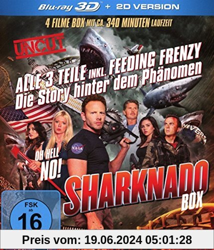Sharknado 1-3 Box-Edition (3 Blu-rays 3D inkl. 2D Versionen plus Bonus DVD) von Ferrante, Anthony C.