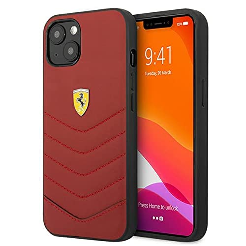 Ferrari FEHCP13SRQUR hülle für iPhone 13 Mini 5,4" rot Off Track Quilted von Ferrari