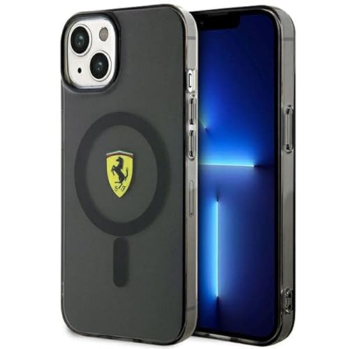 Ferrari FEHMP14SURKK hülle für iPhone14 6,1" Schwarz hardcase Translucent von Ferrari