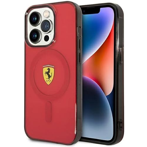 Ferrari FEHMP14XURKR hülle für iPhone14 Pro Max 6.7" Rot hardcase Translucent von Ferrari