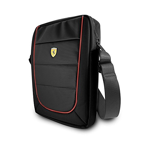 Ferrari FESH10BK Scuderia Tablet-Tasche, 25,4 cm (10 Zoll) schwarz/rot von Ferrari