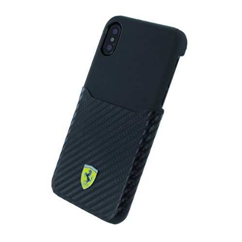 Ferrari FESPAHCPXBK CG Mobile Handyhülle für Apple iPhone X schwarz von Ferrari