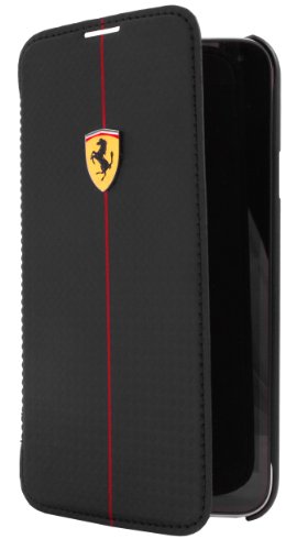 Ferrari Formula 1 Booktype Lederklappetui für Samsung Galaxy S5 schwarz von Ferrari