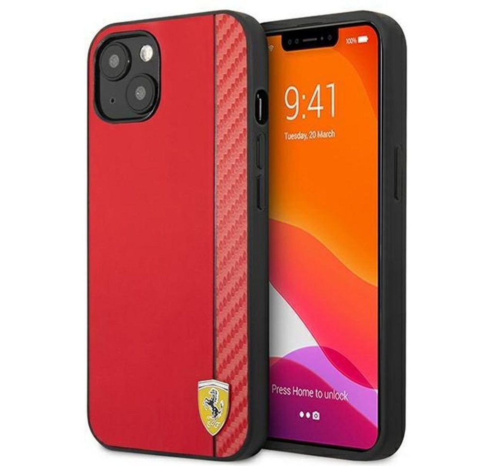 Ferrari Handyhülle Ferrari FESAXHCP13MRE iPhone 13 6.1 rot / rote Har von Ferrari