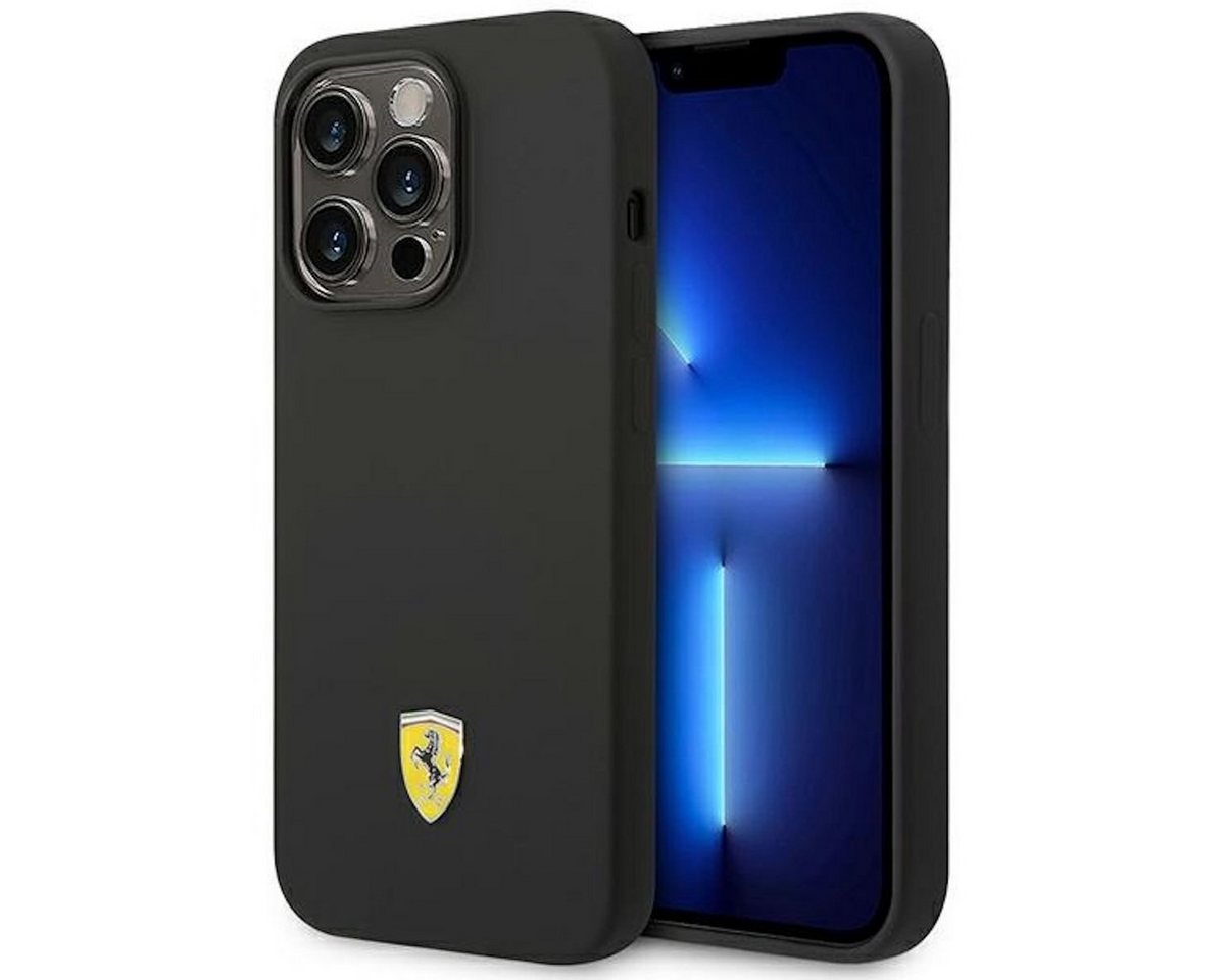 Ferrari Handyhülle Ferrari Silikon Metal Logo Magsafe Hülle für Apple iPhone 14 Pro Black Ferrari Handyhülle Ferrari Silikon Metal Logo Magsafe Hülle für Apple iPhone 14 Pro Black von Ferrari