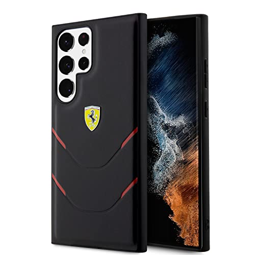 Hülle Ferrari FEHCS23LPBAK S23 Ultra S918 schwarz hardcase Hot Stamp Lines Hülle Ferrari FEHCS23LPBAK S23 Ultra S918 schwarz hardcase Hot Stamp Lines von Ferrari