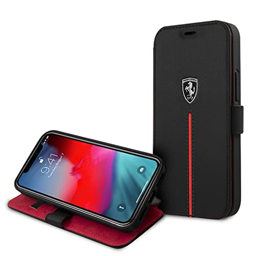 Schutzhülle aus Nylon für iPhone 12 Mini, Schwarz von Ferrari