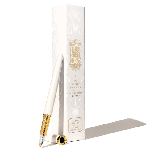 Ferris Wheel Press | Bijou Fountain Pen | Fabled Feather | Double Gold Plated, Sapphire Lacquer Finish | Two-Tone Steel Nib | Fine Ferris Wheel Press | Bijou Fountain Pen | Fabled Feather | Double Gold Plated, Sapphire Lacquer Finish | Two-Tone Steel Nib | Fine von Ferris Wheel Press