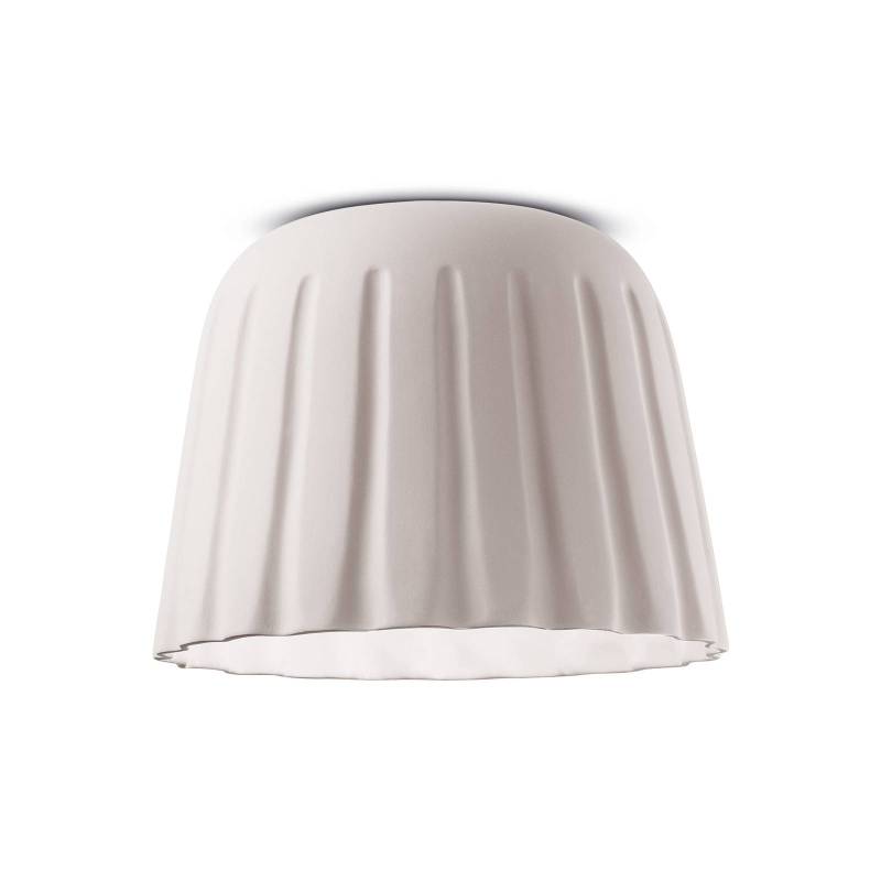 Deckenleuchte Madame Gres Keramik Höhe 29 cm, weiß von Ferroluce