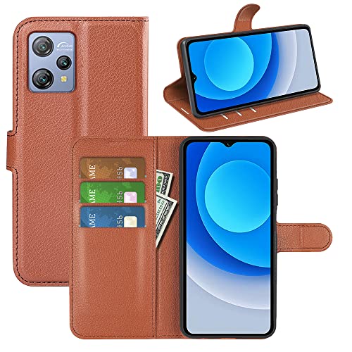 Fertuo Hülle für Blackview A53 / Blackview A53 Pro 4G, Handyhülle Leder Flip Case Tasche mit Standfunktion, Kartenfach, Magnetschnalle, Silikon Bumper Schutzhülle Cover für Blackview A53 4G, Braun von Fertuo