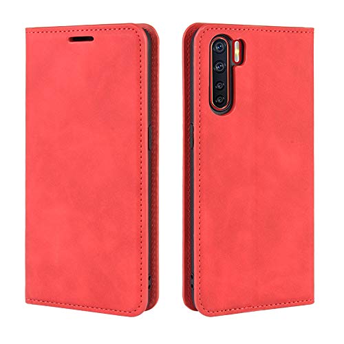 Fertuo Hülle für Oppo A91, Handyhülle Leder Flip Case Tasche mit Kartenfach, Magnetverschluss, Silikon Innenschale Schutzhülle Cover Lederhülle für Oppo A91 Smartphone, Rot Fertuo Hülle für Oppo A91, Handyhülle Leder Flip Case Tasche mit Kartenfach, Magnetverschluss, Silikon Innenschale Schutzhülle Cover Lederhülle für Oppo A91 Smartphone, Rot von Fertuo