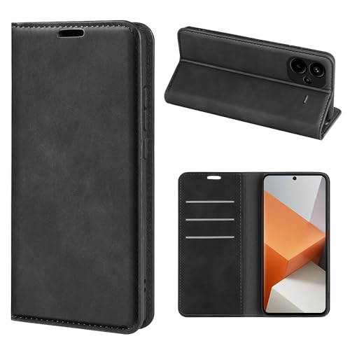 Fertuo Hülle für Redmi Note 13 Pro+ 5G, Handyhülle Leder Flip Case Tasche mit Kartenfach, Magnetverschluss, Silikon Innenschale Schutzhülle Cover Lederhülle für Redmi Note 13 Pro Plus 5G, Schwarz Fertuo Hülle für Redmi Note 13 Pro+ 5G, Handyhülle Leder Flip Case Tasche mit Kartenfach, Magnetverschluss, Silikon Innenschale Schutzhülle Cover Lederhülle für Redmi Note 13 Pro Plus 5G, Schwarz von Fertuo
