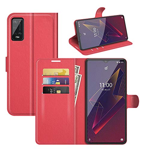 Fertuo Hülle für Wiko Power U10 / U20, Handyhülle Leder Flip Case Tasche mit Standfunktion, Kartenfach, Magnetschnalle, Silikon Bumper Schutzhülle Cover für Wiko Power U10 / U20, Rot Fertuo Hülle für Wiko Power U10 / U20, Handyhülle Leder Flip Case Tasche mit Standfunktion, Kartenfach, Magnetschnalle, Silikon Bumper Schutzhülle Cover für Wiko Power U10 / U20, Rot von Fertuo