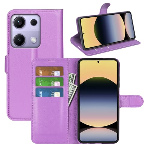 Fertuo Hülle für Xiaomi Redmi Note 14S 4G, Handyhülle Leder Flip Case Tasche mit Standfunktion, Kartenfach, Magnetschnalle, Silikon Bumper Schutzhülle Cover für Xiaomi Redmi Note 14S 4G, Lila Fertuo Hülle für Xiaomi Redmi Note 14S 4G, Handyhülle Leder Flip Case Tasche mit Standfunktion, Kartenfach, Magnetschnalle, Silikon Bumper Schutzhülle Cover für Xiaomi Redmi Note 14S 4G, Lila von Fertuo