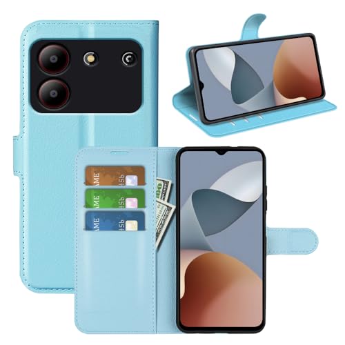 Fertuo Hülle für ZTE Blade A54, Handyhülle Leder Flip Case Tasche mit Standfunktion, Kartenfach, Magnetschnalle, Silikon Bumper Schutzhülle Cover für ZTE Blade A54, Blau Fertuo Hülle für ZTE Blade A54, Handyhülle Leder Flip Case Tasche mit Standfunktion, Kartenfach, Magnetschnalle, Silikon Bumper Schutzhülle Cover für ZTE Blade A54, Blau von Fertuo