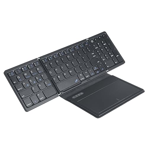 Fesjoy BT-Tastatur, B055, ultradünn, vierfach mit großem Touchpad, BT-Tastatur, Tablet, Mini-Tastatur, leise von Fesjoy