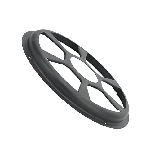 Fesjoy Eisenschwarz -Lautsprecherabdeckung, Rostbeständiger Subwoofer -Beschützer, Upgrade Car Innenhorn Dekorativen Grill (10 Zoll) von Fesjoy