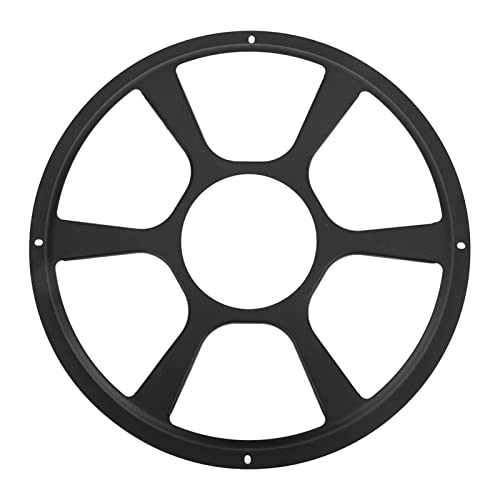 Fesjoy Eisenschwarz -Lautsprecherabdeckung, Rostbeständiger Subwoofer -Beschützer, Upgrade Car Innenhorn Dekorativen Grill (12 Zoll) von Fesjoy