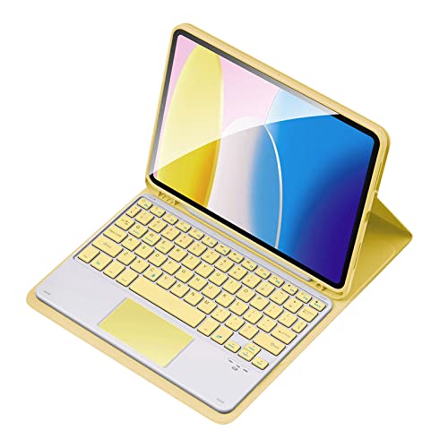 Fesjoy Tastatur wirel BT USB-Tastatur mit Schutzhülle aus PU-Leder für Tablet kompatibel mit AIr3 10.5in/Pro 10.5in(2017)/7 10.2in(2019)/8 10.2in(2019)/9 10.2in(2020) von Fesjoy