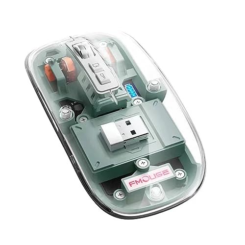 Fesjoy Transparente Wirel-Maus Verbindung mit drei Modi Transparente Modi Einstellbare DPI-Maus mit überlegener Leistung für Laptop Gaming Maus BT Fesjoy Transparente Wirel-Maus Verbindung mit drei Modi Transparente Modi Einstellbare DPI-Maus mit überlegener Leistung für Laptop Gaming Maus BT von Fesjoy