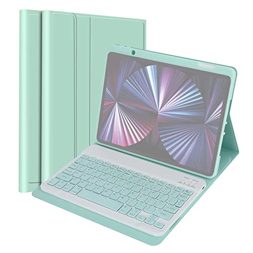 Fesjoy Wirel BT Tastatur USB Tastatur mit PU Leder Schutzhülle für Tablet kompatibel mit Air 4 10.9in/Air5 10.9in/Pro 11in(2018)/11in(2020)/11in(2021)/11in(2022) von Fesjoy