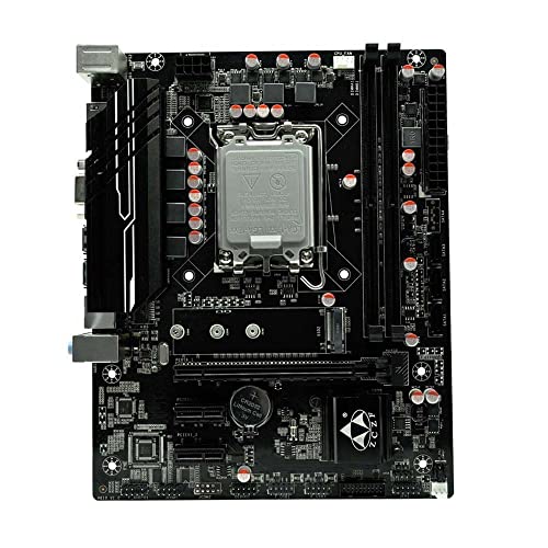 Hauptplatine, H610 Gaming Mainboard Frequenz 3200 MHz LGA1700 (Intel 12a/13. Generation) Kompatibel mit Core i3/i5/i7/i9 und Celeron/Pentium von Fesjoy