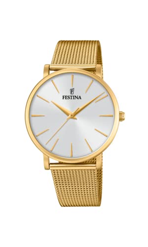 Festina Damen Analog Quarz Uhr mit Edelstahl Armband F20476/1 von Festina
