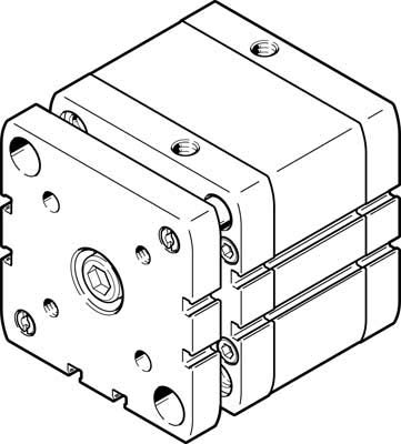 Festo 574059 Modell adngf-80–15-pps-a Compact Radzylinder Festo 574059 Modell adngf-80–15-pps-a Compact Radzylinder von Festo