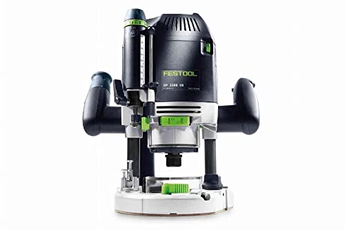 Festool Oberfräse OF 2200 EB-Set (mit Spannzangen, Kopierring, Spanfänger, Zubehör-Systainer, Gabelschlüssel), im Systainer von Festool