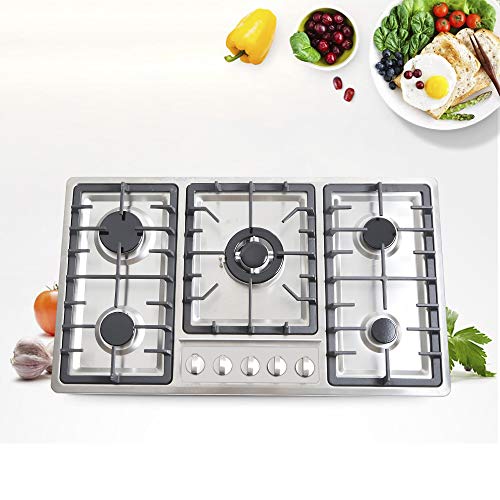 33.86" Gasherd Edelstahl Gaskochfeld 5 Flammig | Einbau-Gaskocher für Zuhause & Wohnmobil | 5 Zonen Silber Edelstahl Campingkocher | 10.25KW | EU STOCK 33.86" Gasherd Edelstahl Gaskochfeld 5 Flammig | Einbau-Gaskocher für Zuhause & Wohnmobil | 5 Zonen Silber Edelstahl Campingkocher | 10.25KW | EU STOCK von Fetcoi