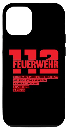 Hülle für iPhone 12/12 Pro Freiwillige Feuerwehr 112 Ehrenamt Feuerwehrmann Geschenk von Feuerwehr Feuerwehrauto Geschenkideen & Mehr